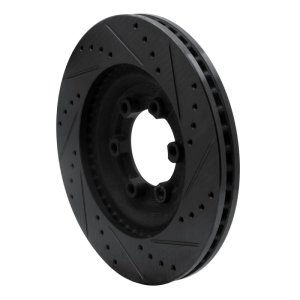 Chevrolet Colorado Brake Rotor (1) - Front Left - R1 Concepts - Drilled & Slotted - Black - `12-`18 Chevrolet Colorado Brake Rotor (1) - Front Left - R1 Concepts - Drilled & Slotted - Black - `12-`18